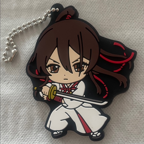 Handbags - Hell's Paradise: Yamada Asaemon Sagiri Anime Keychain with Sword Japanese Anime.